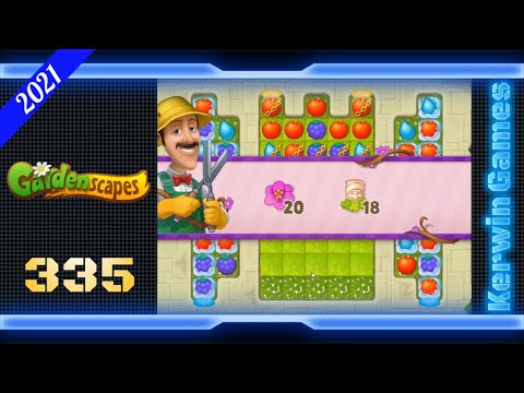 Gardenscapes Level 335 - Super Hard Level  - 17 moves (2021)