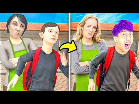 LANKYBOX'S MOM Plays SCHOOLBOY RUNAWAY!? (We ESCAPED Our STRICT PARENTS in REAL LIFE!)