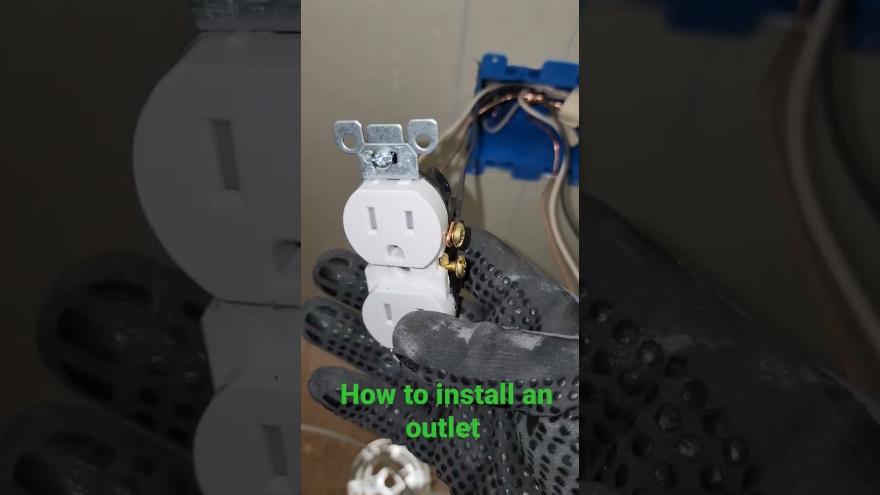 how to install an outlet