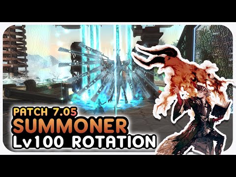 SUMMONER Level 100 Rotation Showcase | 2.48s  | 2 Mins | Dawntrail Patch 7.05