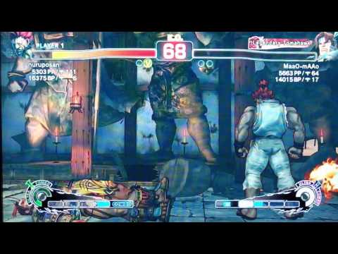 SSF4 AE 2012: nuruposan (Akuma) vs MaaO-mAAo (T. Hawk)