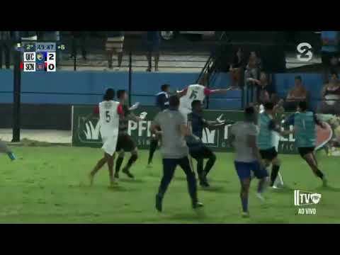 QFC eliminates Santa Cruz in a match marred by a general brawl at the end.