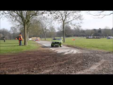Ford Escort rally cars on track at Race Retro 2016