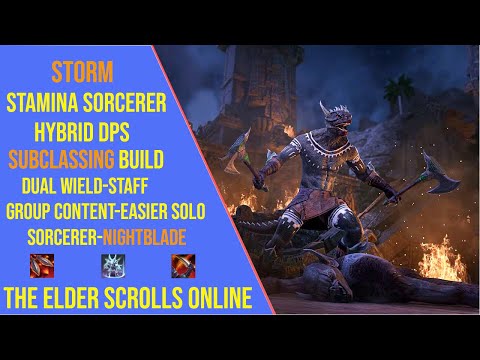 Powerful Stamina Sorcerer Hybrid DPS Build for ESO Update 47 - Subclassing Build