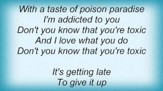 Mark Ronson - Toxic Lyrics