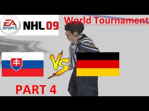 NHL 09 - World Tournament CZ/SK Gameplay Part 4