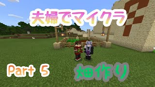 【マインクラフト】part5 - 夫婦で畑作り【夫婦実況】