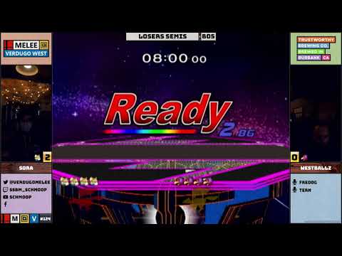 MF | Sora/Joshman (Fox) vs. Westballz (Falco) - Losers Semis - Melee @ Verdugo West #124