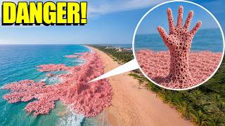 If you see this SEA FOAM on a BEACH...STAY AWAY! (KEEP OUT OF THE WATER!) 