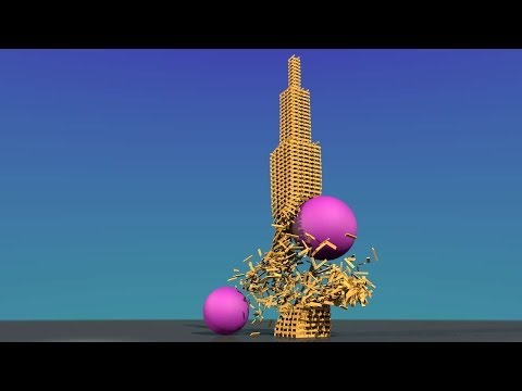 keva plank tower collapse - 12 demolitions in 1 minute 30