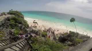 preview picture of video 'Tulum Ruins and Beach 2014 (GoPro Hero3 Black)'