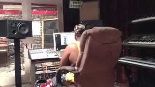 Chuck Inglish @ Truth Studios mixing "Gametime" (feat. Action Bronson) [Convertibles]