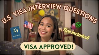 U.S. VISA INTERVIEW QUESTIONS | Tourist Visa/B1B2