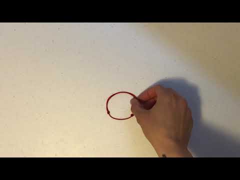 How to put on your sliding knot bracelet by yourself