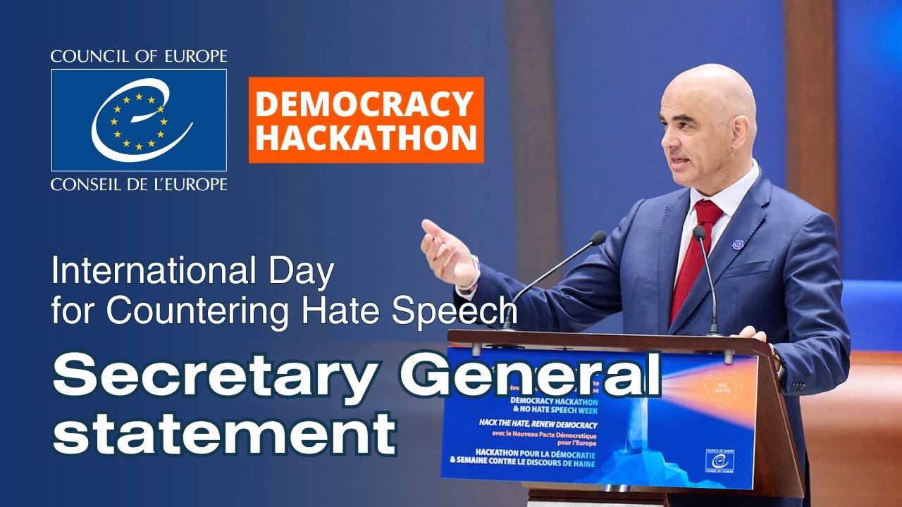 Statement for the International Day for Countering Hate Speech by Secretary General Alain Berset