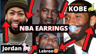 MENS EARRINGS 2021 | NBA EDITION | MICHAEL JORDAN | KOBE | LEBRON | EARRINGS TRENDS 2021