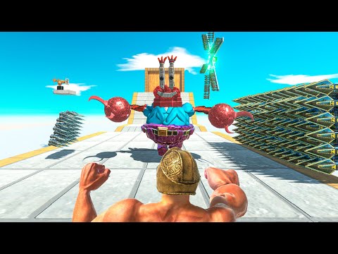 Parkourists vs Achilles' Traps - Animal Revolt Battle Simulator