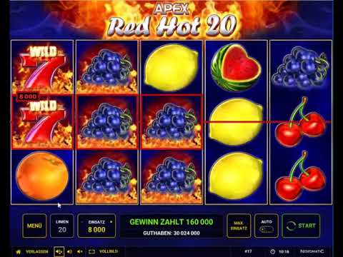Red Hot 20 kostenlos spielen - Novomatic / Apex