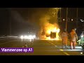 Vlammenzee op snelweg bij Wilp; brandblussers hielpen niet
