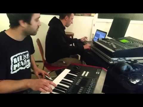 Raggatek Live Band - Recording keyboards (by alex, rules of peace)