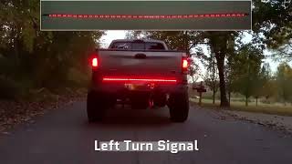 60 inch LED #taillight  #lightbar Single Row Red #runninglights #brakelight  #turnsignal #Lightstrip