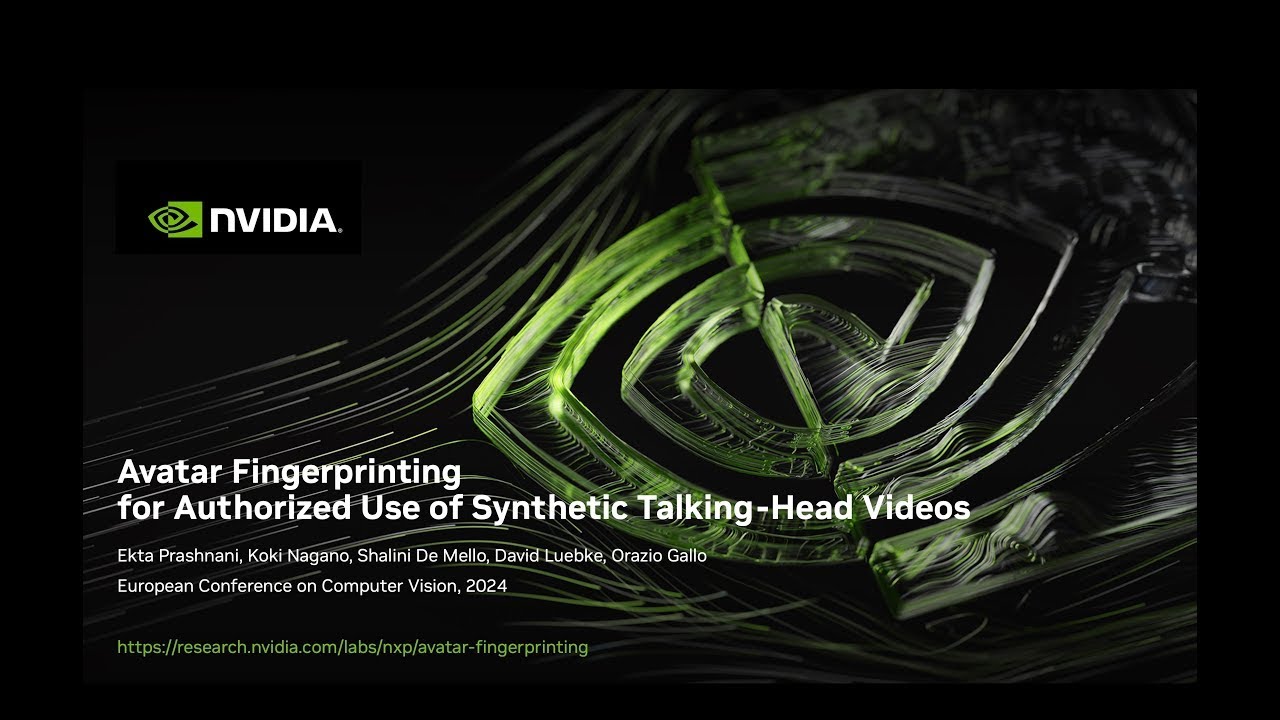Avatar Fingerprinting for Authorized use of Synthetic Talking-Head Videos (ECCV 2024)