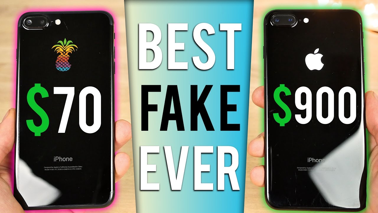 $70 Fake iPhone 7 Plus vs $900 iPhone 7 Plus in Jet Black!