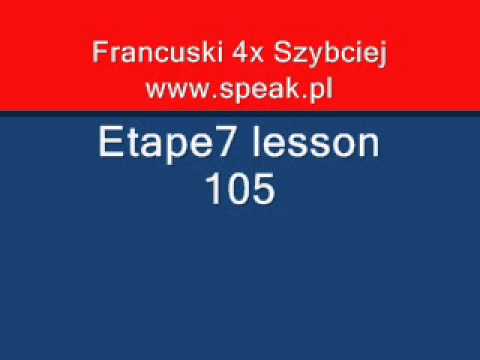 French Lesson Etape7 lesson 105 - Direct Method Speak.pl