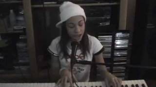 Karina sings "love"