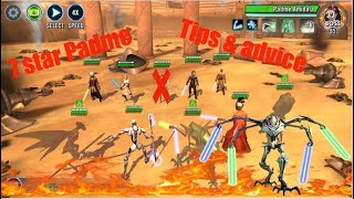 SWGOH 7 star padme guide with GEAR 8