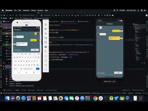 Demo video of a chat app using CometChat in Flutter