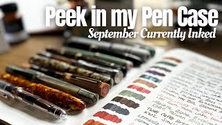 Peek in my Pen Case Fall Inspiration! Aurora, Montblanc, Asvine, Esterbrook & MORE! Currently Inked