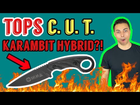 TACTICAL EDC SURVIVAL KARAMBIT?! | TOPS CUT 4.0 Full Review 2023 | USA Made | Combat Utility Tool