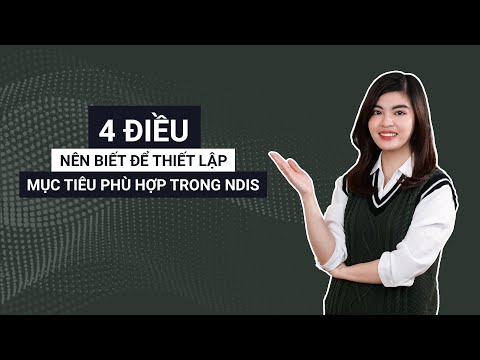 4 điều nên biết để thiết lập mục tiêu phù hợp trong NDIS.