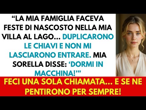 My family copied the house keys and left me outside: then they realized they had made a mistake