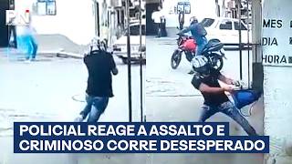 Policial de folga vê assalto e impede crime com tiro certeiro
