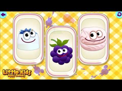 FUNNY FOOD Kindergarten Games | Little Kids Apps Games Video