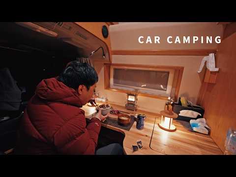 Verzweiflung nach einem Unfall. Camping im Hiace.