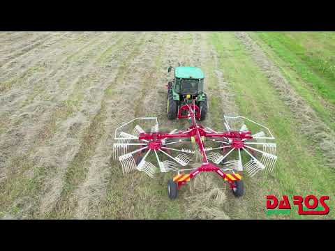 DOPPIO GIRORANGHINATORE TRAINATO / DOUBLE ROTARY RAKE PULL TYPE // DA ROS GREEN