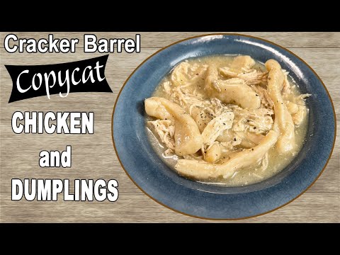 How To Make CHICKEN AND DUMPLINGS Cracker Barrel COPYCAT RECIPE