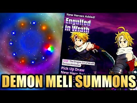 Demon Meliodas Summons + Tickets! | Seven Deadly Sins Grand Cross Global