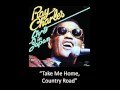 Ray Charles sings "Take Me Home, Country Road"