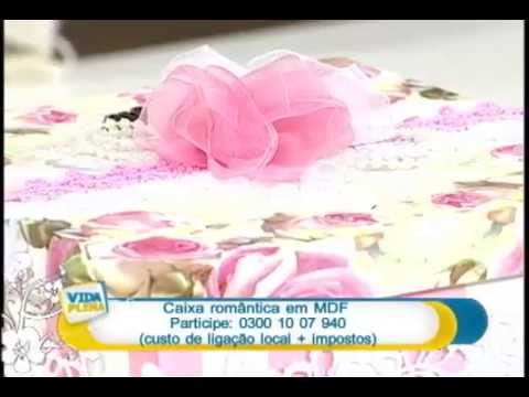 Caixa romântica com guardanapos Parte 1