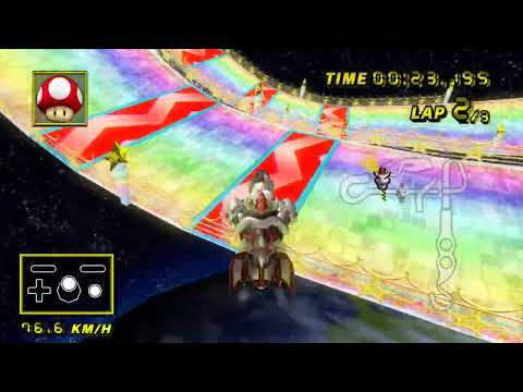 [MKW WR] Rainbow Road - 48.643 (3/3 ULTRA SHORTCUT)