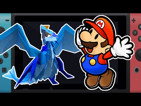 Water Vellumental Boss Fight - Paper Mario The Origami King