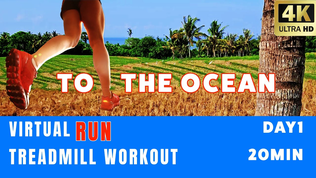 BALI Virtual Running tour [4K] | Virtual Running Videos Treadmill Workout Scenery