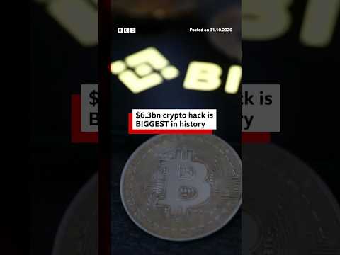 $6.3bn of crypto stolen in what is thought to be the biggest hack ever. #Binance #Hack #BBCNews
