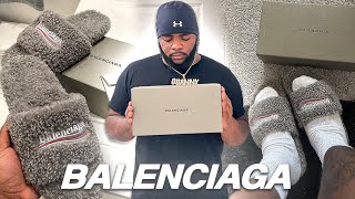 IS THE BALENCIAGA FURRY SLIDES WORTH IT | REVIEW + ON FEET