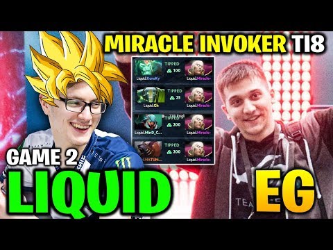 MIRACLE INVOKER! LIQUID vs EG TI8 - THE INTERNATIONAL 2018 - Game 2
