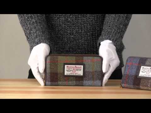 ハリスツイード(Harris Tweed) ラウンドファスナー 長財布 har0002